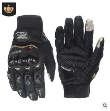 Guantes luvas PRO байкерские перчатки moto rcross полный палец мужские и женские Мотоциклетные Перчатки велосипедные водонепроницаемые перчатки - Цвет: Бежевый