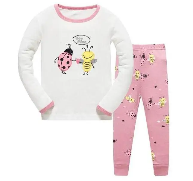 STYLE 20 Детская одежда комплект детской одежды, пижамные комплекты для мальчиков одежда для сна для девочек Детская Пижама, детская Ночная одежда с машинками, домашняя одежда - Цвет: STYLE 20