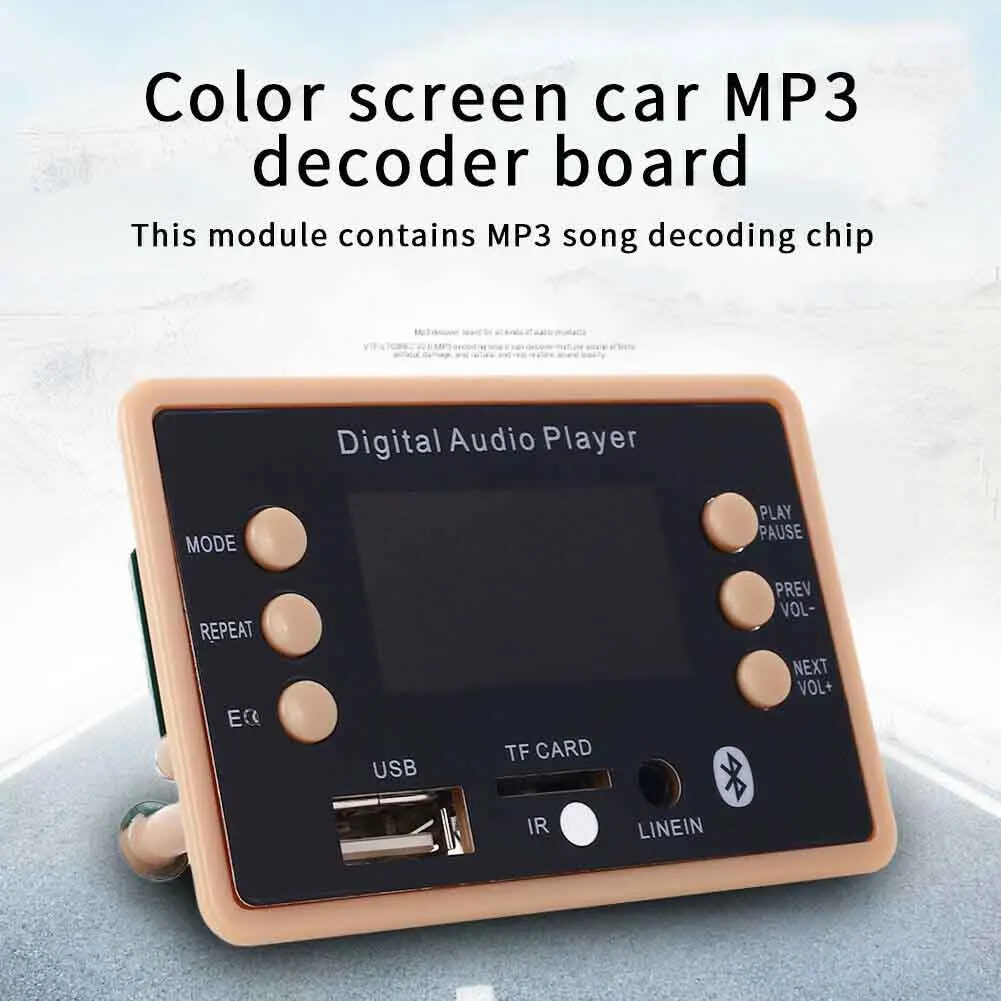 DC 12V FM Radio MP3 Decoder Board TF Remote Control Car Audio Electronic Professional Wireless Bluetooth 5.0 Universal Module | Автомобили