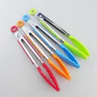 8-дюймовые силиконовые щипцы для барбекю, гриля, салата, хлеба, Сервировочные щипцы, антипригарные, для кухни, барбекю, гриля, кулинарные щипцы с замком