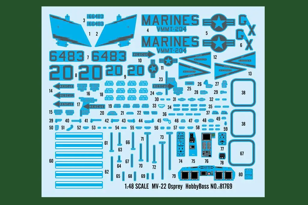 Hobbyboss масштаб 81769 1:48 MV 22 Osprey набор пластиковых моделей| |