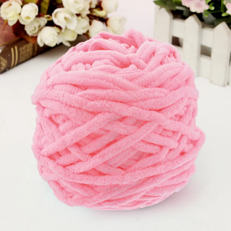 DIY шарф тапочки шляпа линия мягкая пряжа 7-8 мм диаметр одинарная прядь грубой