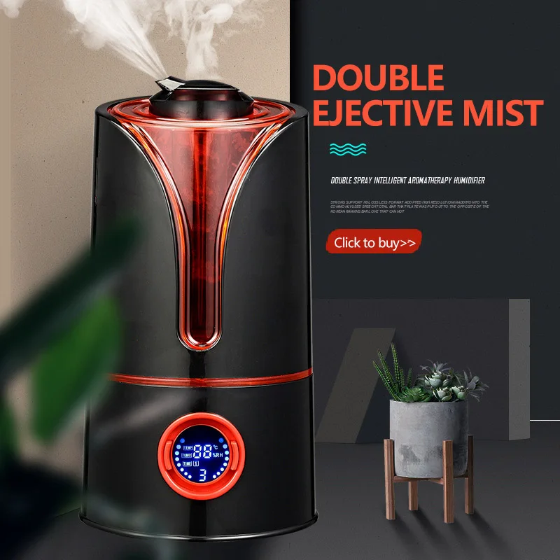 3.5L Large Capacity Timer Air Humidifier Home Dual Spray Intelligent Mute Aroma Atomizer Ultrasonic Diffuser | Бытовая техника