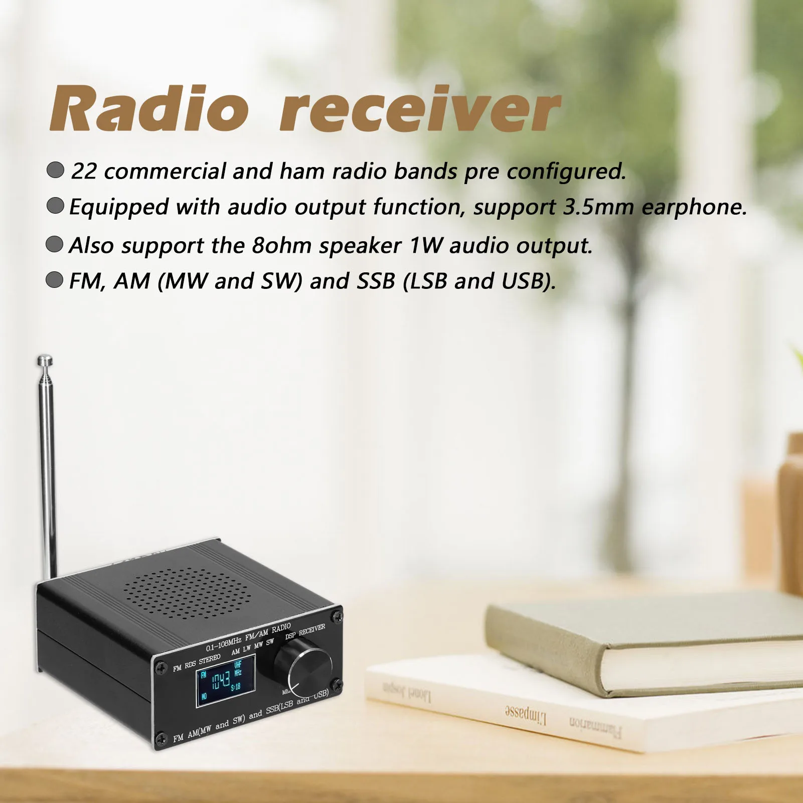 ATS-60 0 1-108 МГц Диапазонный радиоприемник FM AM (MW & SW) SSB (LSB USB) охватывающий