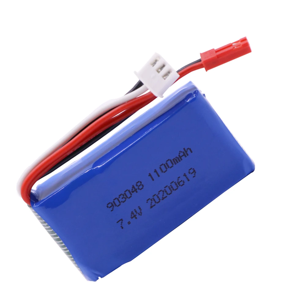 7 4 V 1100mAh 903048 Lipo батарея JST вилка для Wltoys V353 A949 A959 A969 A979 k929 RC Дрон автомобили лодки