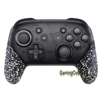 extremerate textured white replacement handle grips shell for nintendo switch pro controller