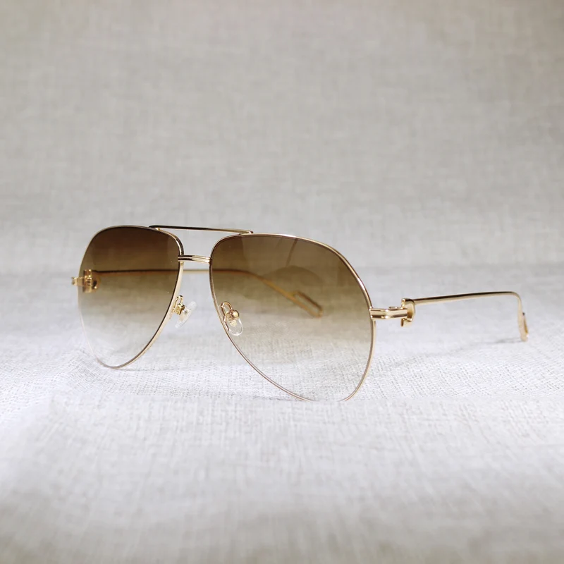 

Vintage Oval Sunglasses Men Oculos Oversize Shade Metal Frame Gafas Women for Beaching Driving