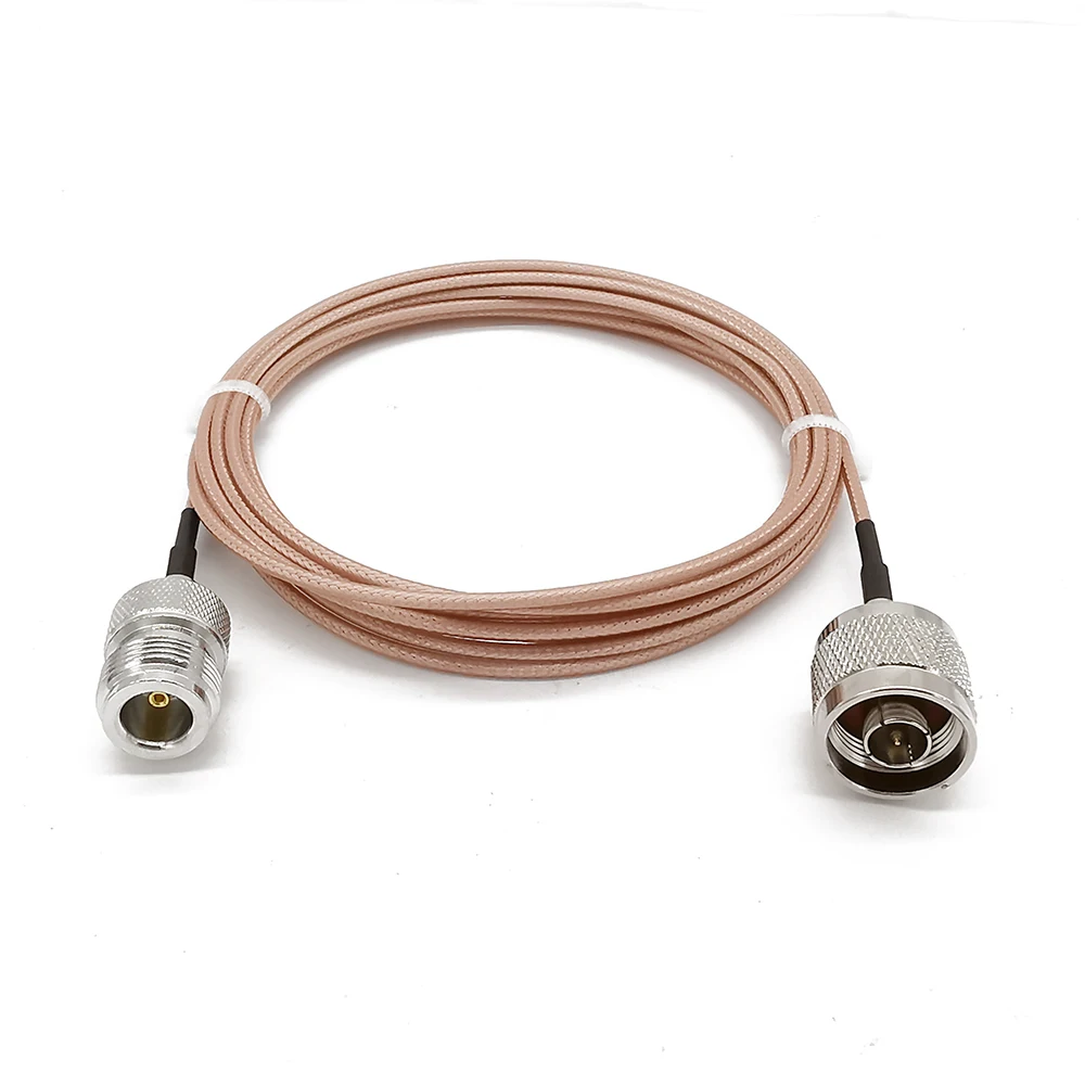 N образный Удлинительный кабель папа мама RG316D соединительный серебристый с