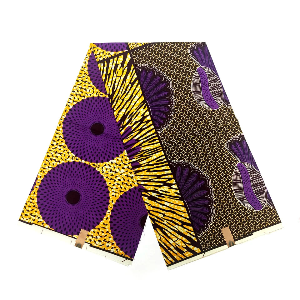 6 Yards Mitex Wax Print/ African Fabrics Kitenge/Pagnes/Tissues Africain/ Lapa/Chitenge HS-7