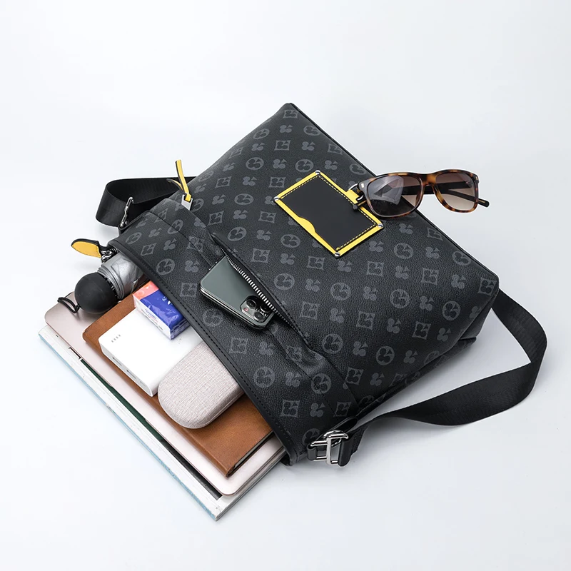 

Trendy Cross Body Bags Men Designer Handbags High Quality 2021 Luxury Messenger Bag Mens Shoulder Bag Pu Mens Leather Bag 2021