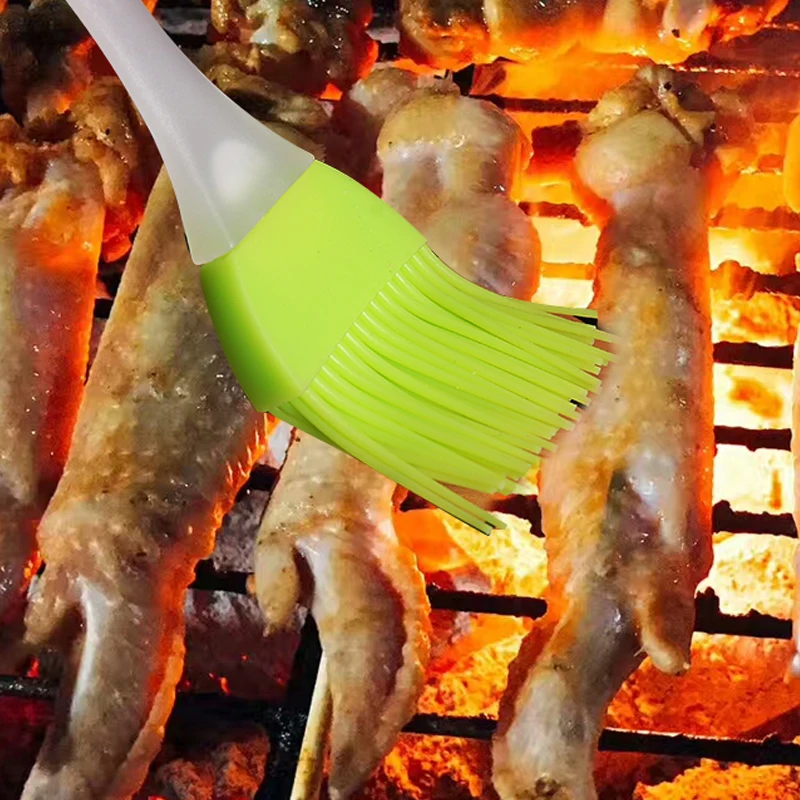 Высокотемпературная силиконовая щетка для барбекю 6 цветов 1 шт.|Стойки| |