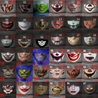 Маска для лица Мужская, с принтом, дышащая, смываемая маска маски для Хэллоуина