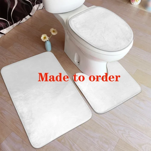 

Bathroom Mat Toilet Three-Piece Set customized