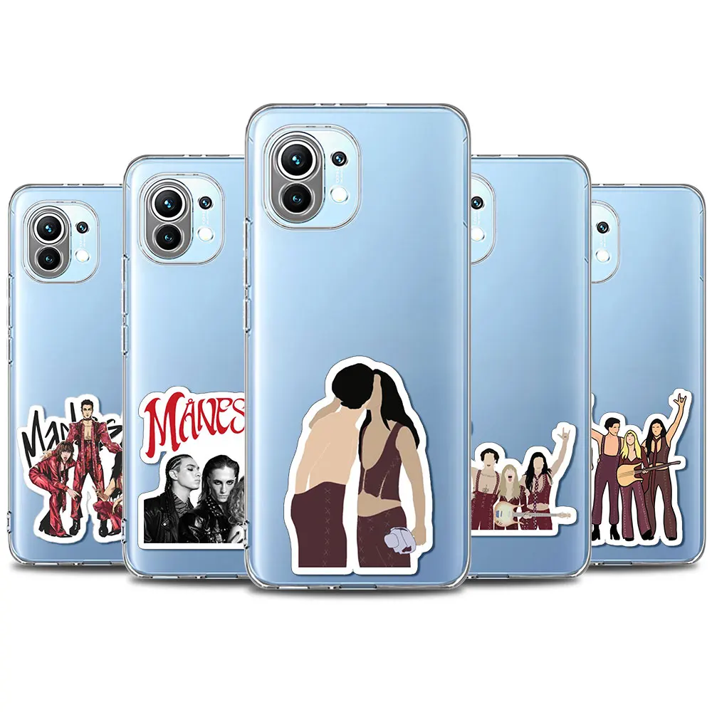 

Phone Case For Xiaomi Mi Poco X3 NFC M3 F3 D2 Pro 5G X2 F1 Clear Soft TPU for Mi X3 NFC Back Cover Casing Maneskin Shell Capa