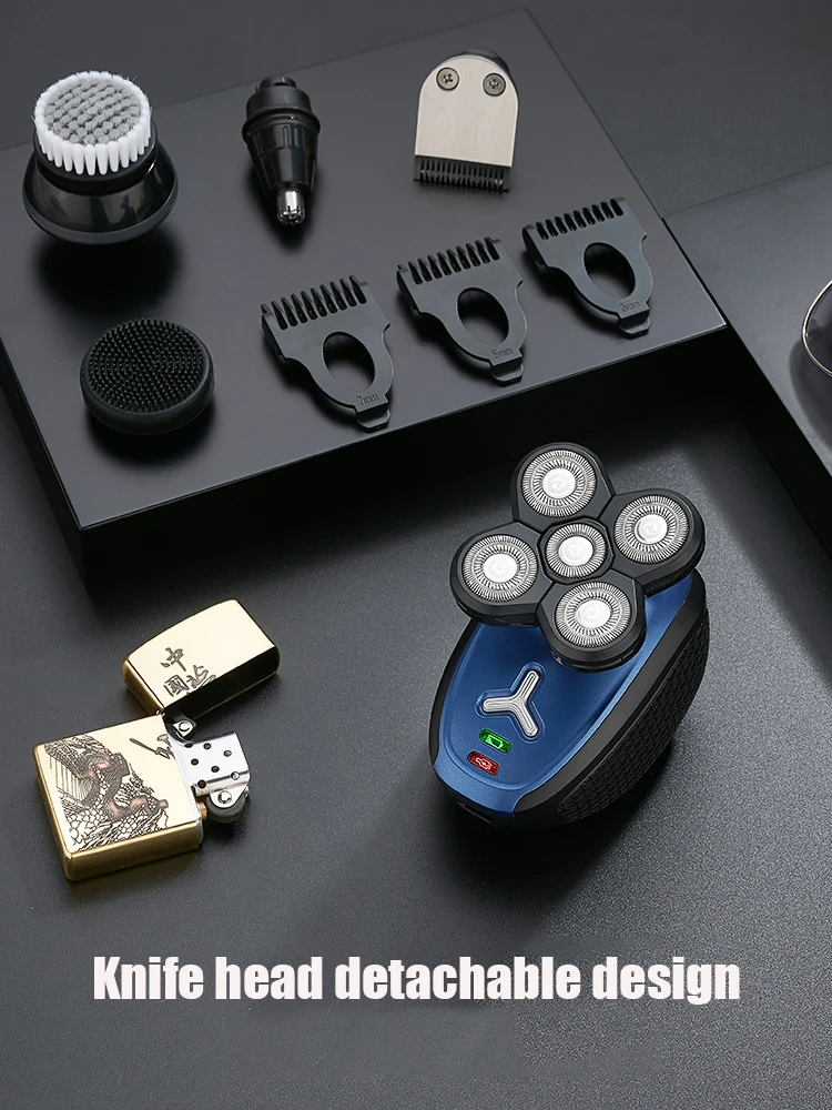 Мужской перезаряжаемый триммер для волос в носу и ушах бритва 5 1 мытья всего тела