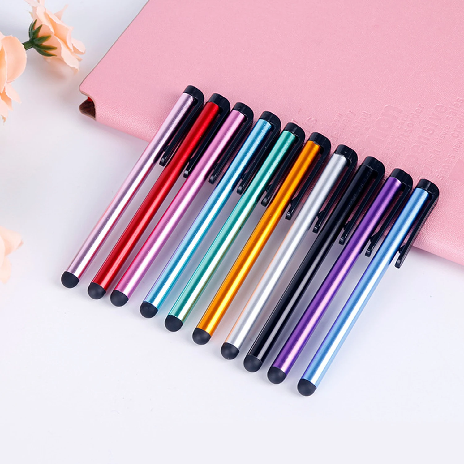 10 шт. универсальный стилус для емкостного сенсорного экрана Apple iPhone iPad Huawei Xiaomi