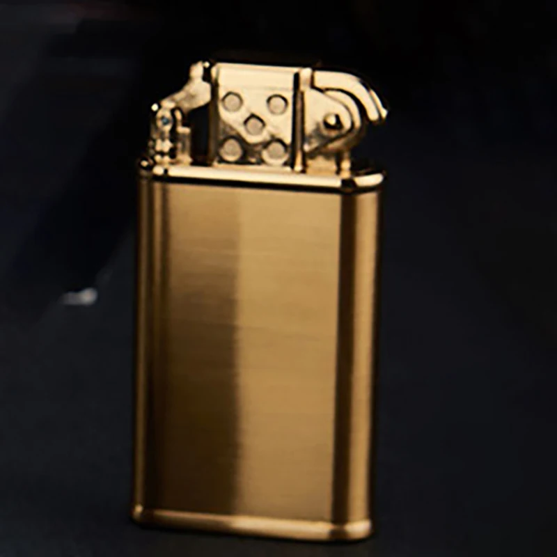 

Gas Windproof Blue Flame Personality Retro Creative Metal Butane Straight Welding Torch Cigarette Grinding Wheel Lighter Gadgets