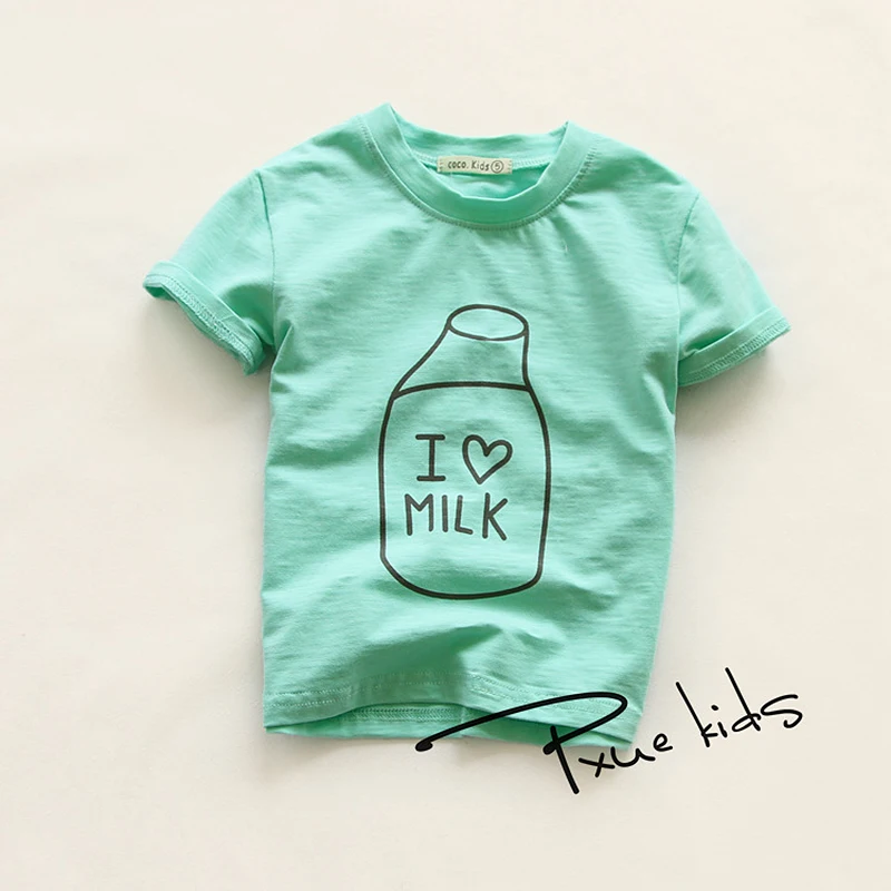 

Детские футболки Bobo 2021ss для мальчиков и девочек, весна-лето, с круглым вырезом, милые Мультяшные топы, футболки с коротким рукавом, детская о...