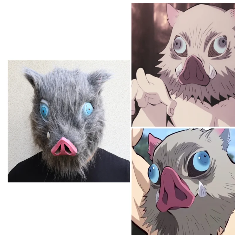 

/Demon Slayer/ Kimetsu no Yaiba/косплей маски полная голова латексные маски Рождество Хэллоуин Праздник фестивавечерние аниме маска