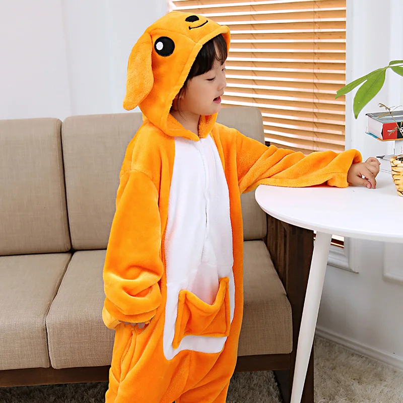 Комбинезон-кигуруми детский флисовый 1 шт. для девочек на Хэллоуин |