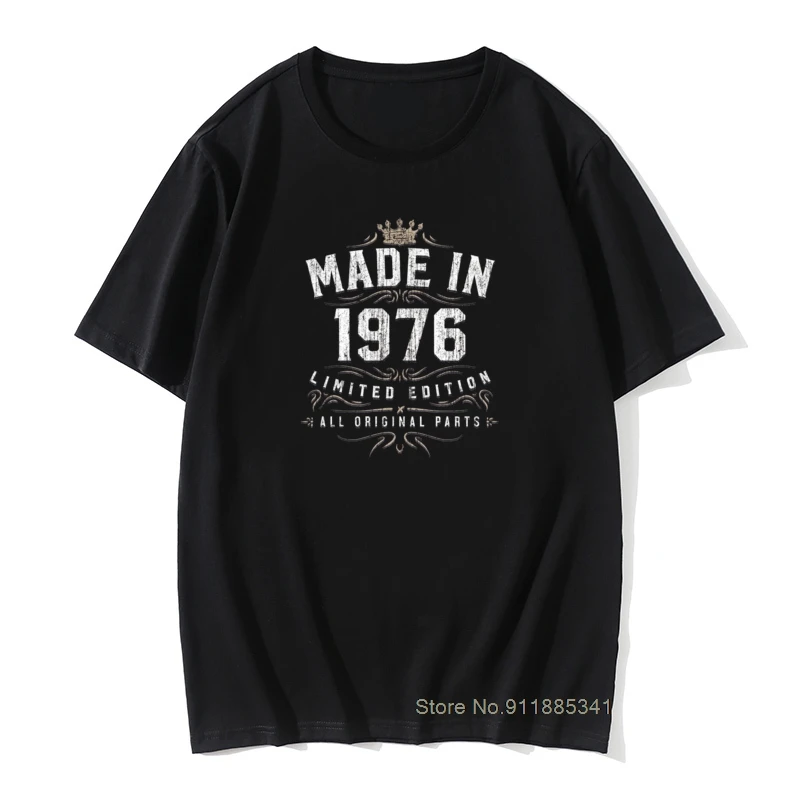 

Мужская футболка с дизайном, сделанная в 1976 году-все оригинальные детали, Юмористическая футболка ограниченной серии 1976, футболка