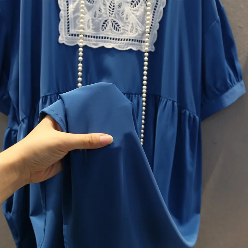 Женское винтажное платье с круглым вырезом EWQ в Корейском стиле короткими