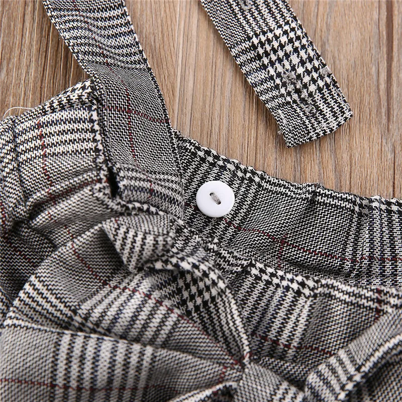 Осенне-весенняя Одинаковая одежда милый комплект в клетку для братьев и сестер