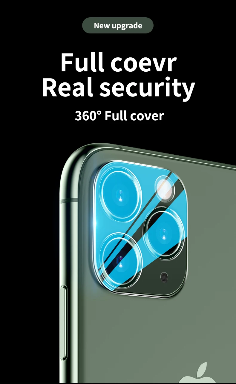 Полностью прозрачная пленка для iPhone 11 3D полное покрытие Задняя камера объектив Защита экрана для iPhone 11 Pro Max чехол из закаленного стекла