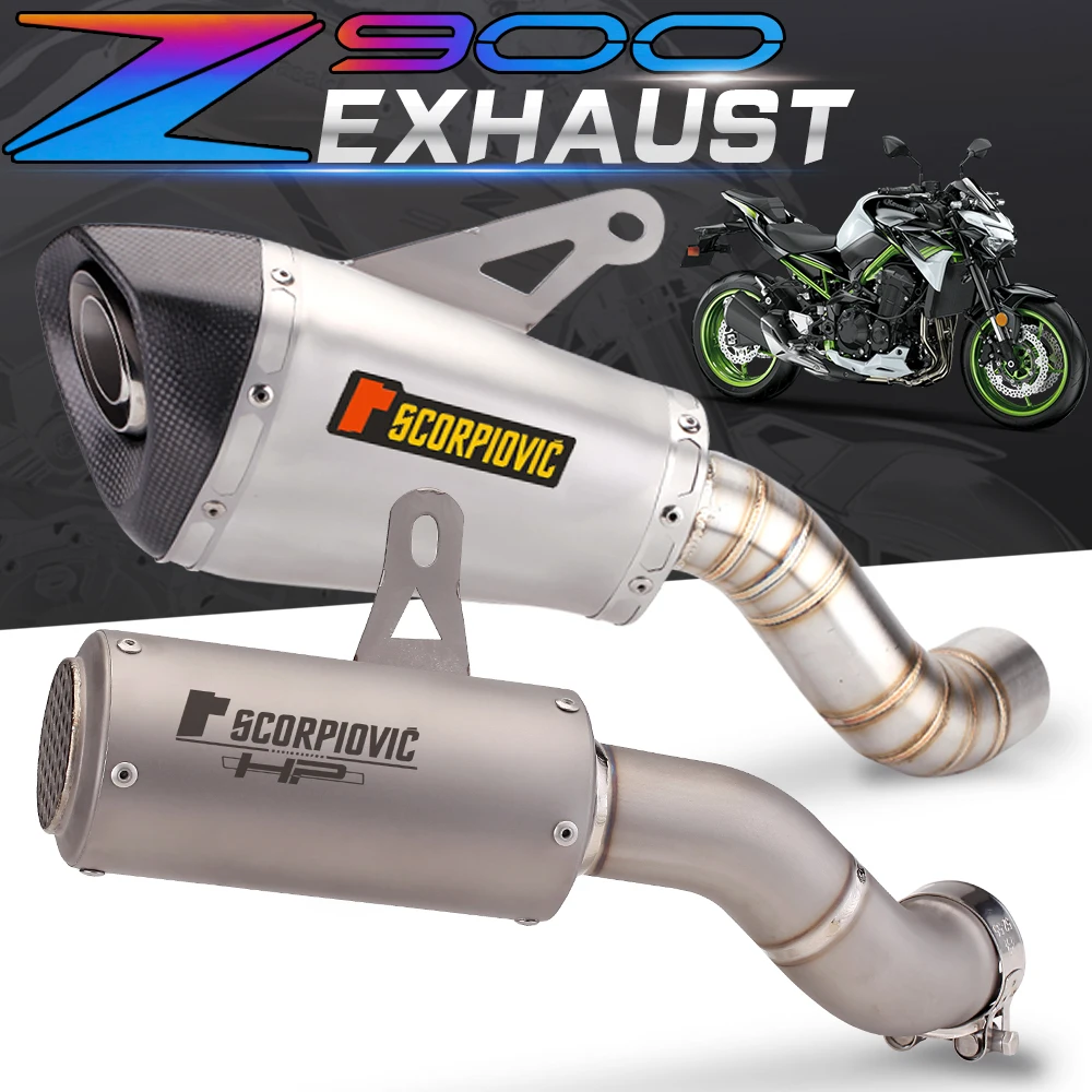 

Slip for kawasaki z900 2017 2018 2019 2020 2021 motorcycle exhaust muffler middle link pipeconnect motorcycle exhaust