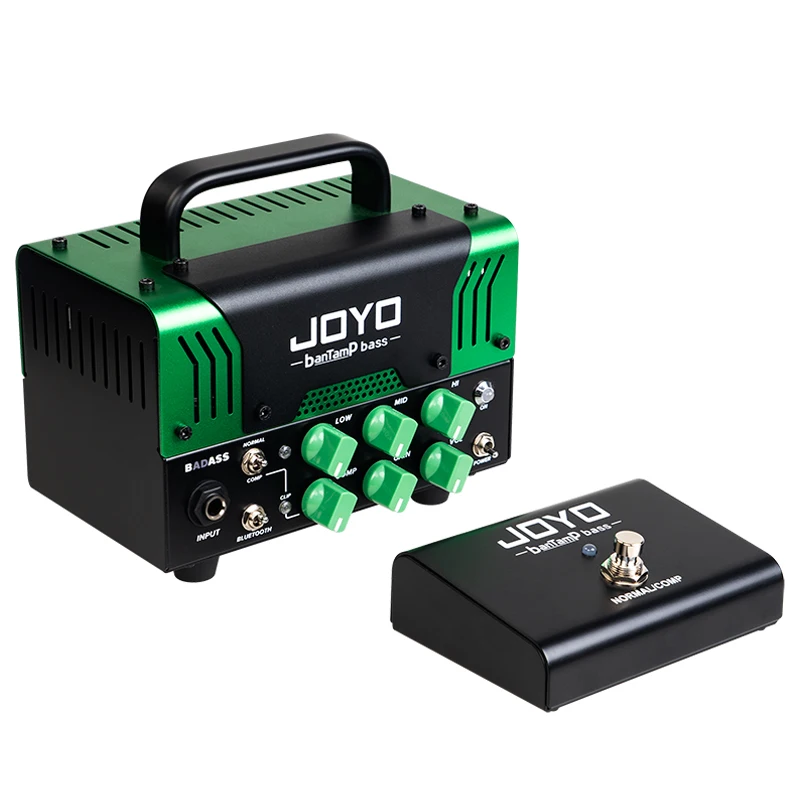 

JOYO Bantamp BADASS Bass Amplifier Head for Bluetooth Preamp Tube Amp Bass Guitar Amp Head with Footswitch Pedal AC 100-240V 4Ω