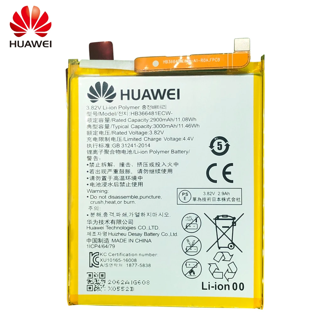 Huawei 100% оригинальный аккумулятор honor 8 lite 9i 9 Lite V9 Play P9 P10 P20 G9 5C|Аккумуляторы для