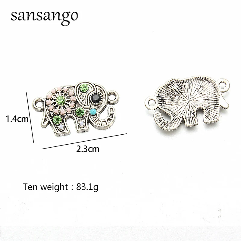 10 шт./лот круглые кристаллы геометрия шармы разъемы для сережек сделай сам