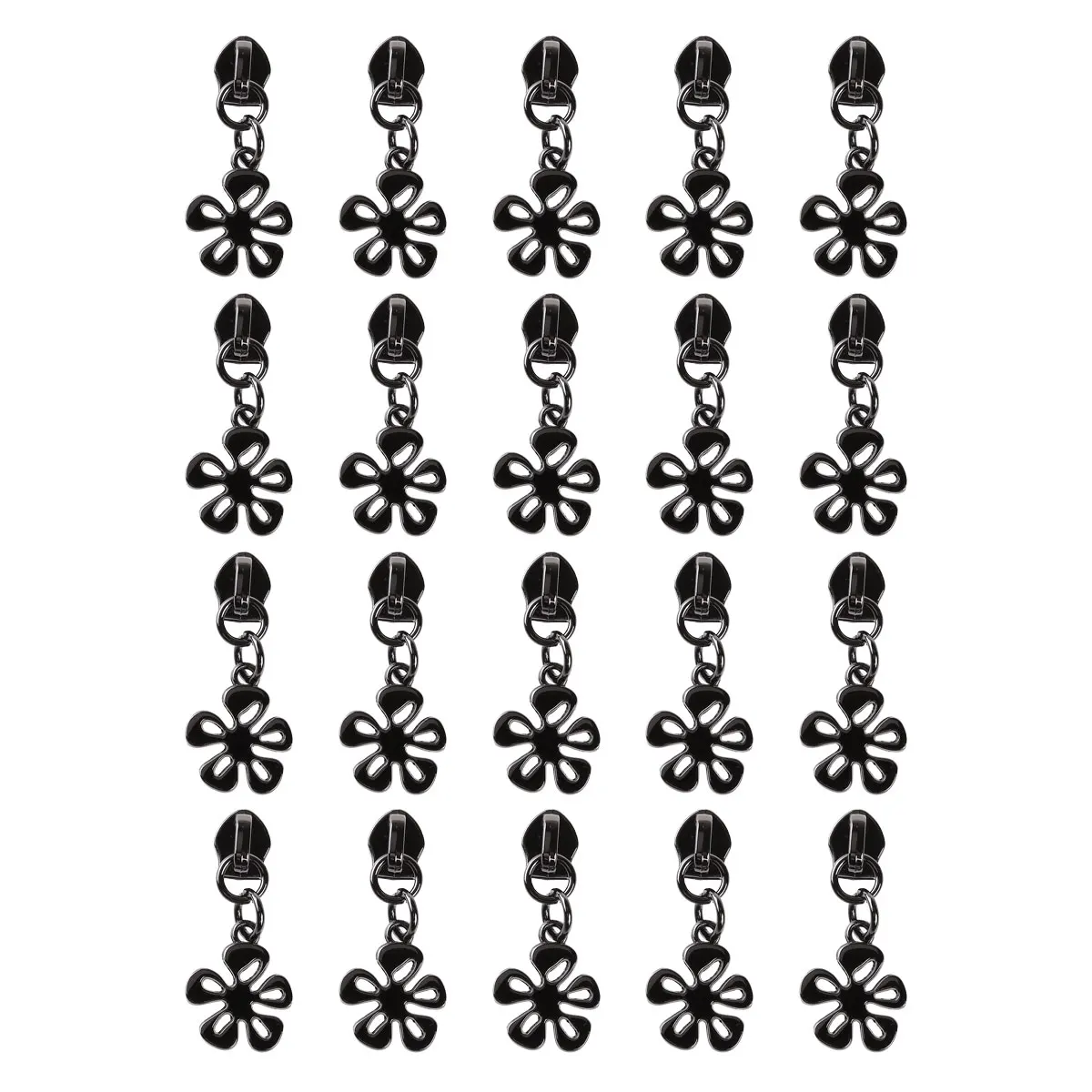 Металлические слайдеры на молнии в форме цветка/сердца 20 #5|Бегунки для молнии| |