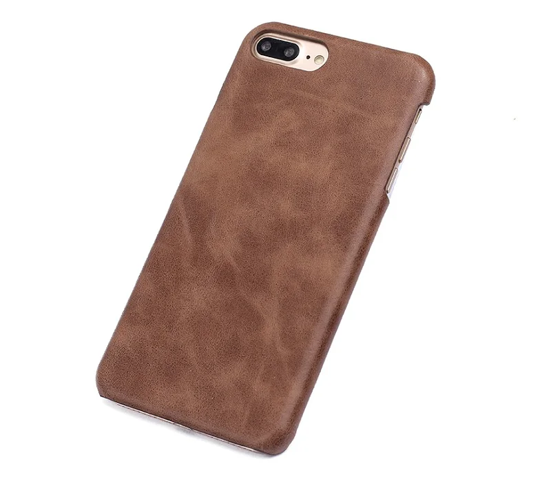 Solque матовый чехол из натуральной кожи для iPhone 7, 8, 6, 6S Plus, 7 Plus, 8 Plus, роскошный Ультратонкий жесткий чехол для сотового телефона, s