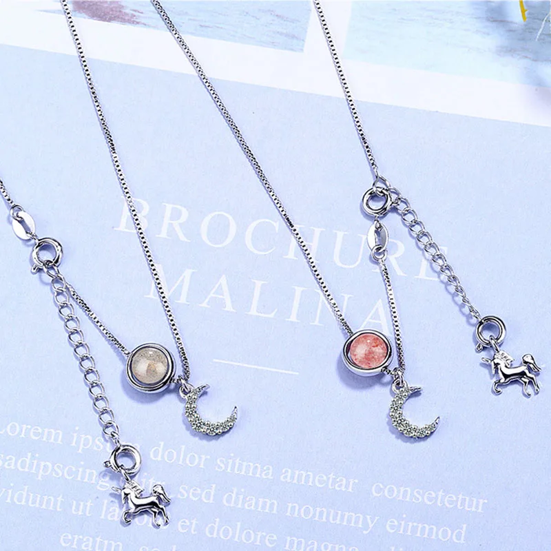 MEETSOFT посеребренное ожерелье с подвеской Минималистичная цепочка для ключиц