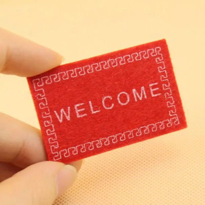 1:12 украшение для кукольного домика миниатюрный Коврик двери приветственный