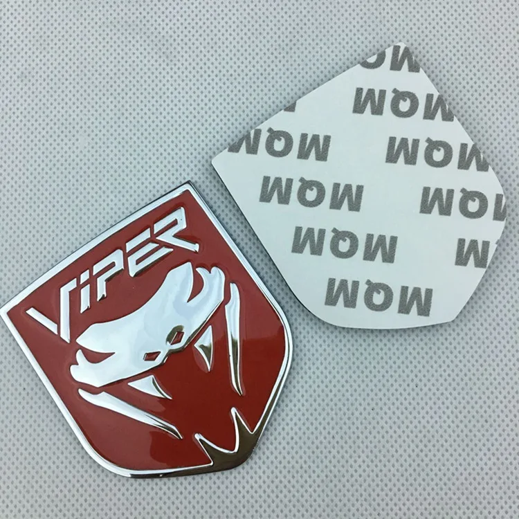 

1 PCS 3D Metal Cobra Shield Emblem Badge Fender Side Tail Body Car Stickers for Dodge Durango Hellcat Charger Grand Ram Viper