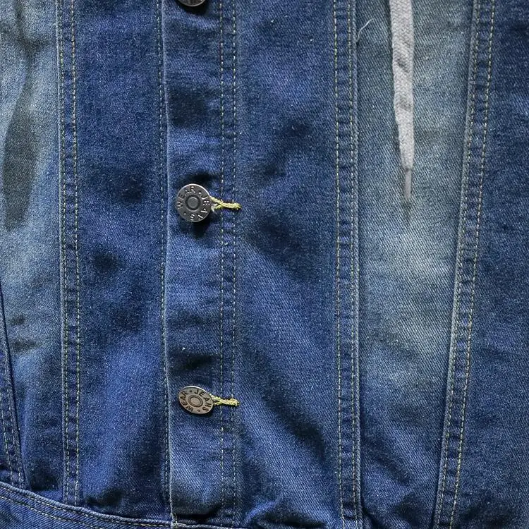 

Denim Jacket Men Hooded Outerwear Streetwear Jean Jacket for Men's Coats Windbreaker Casual New Blue Plus size