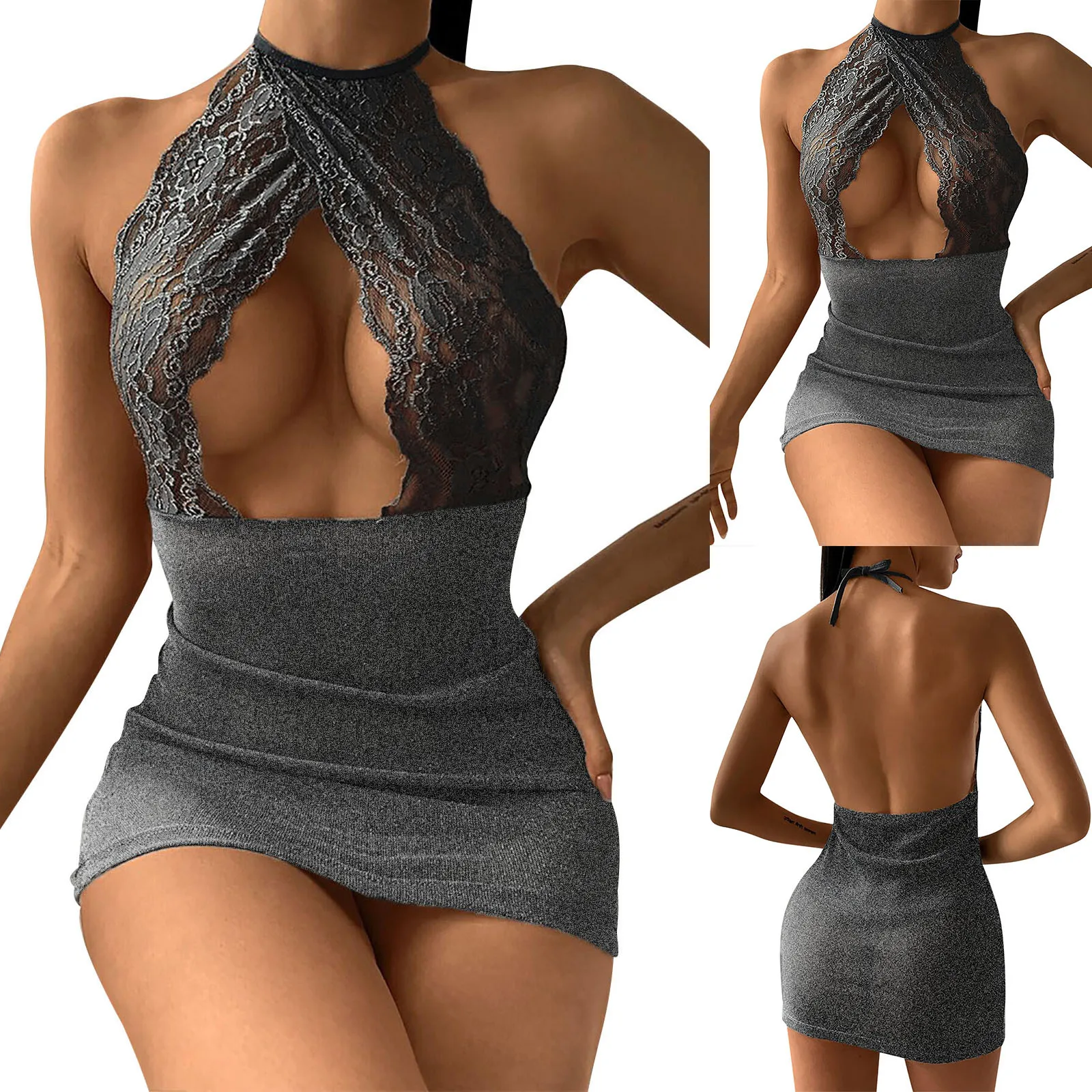 Чувственное женское нижнее белье сексуальное порно с открытой спиной лямкой на