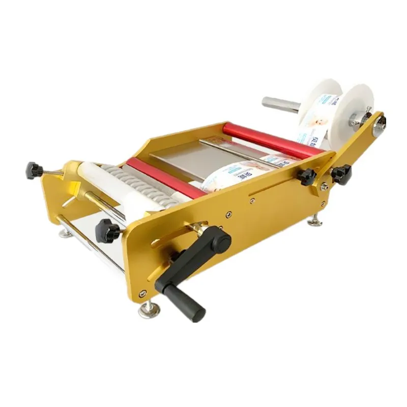Ручная ментальная оболочка маленький флакон Rround Bottle Labeler машина