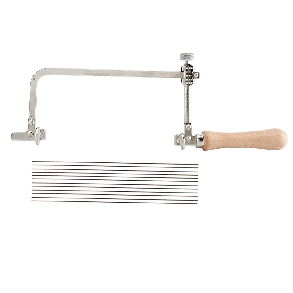 Регулируемый стальной пильный лук деревянная ручка диск сделай сам для