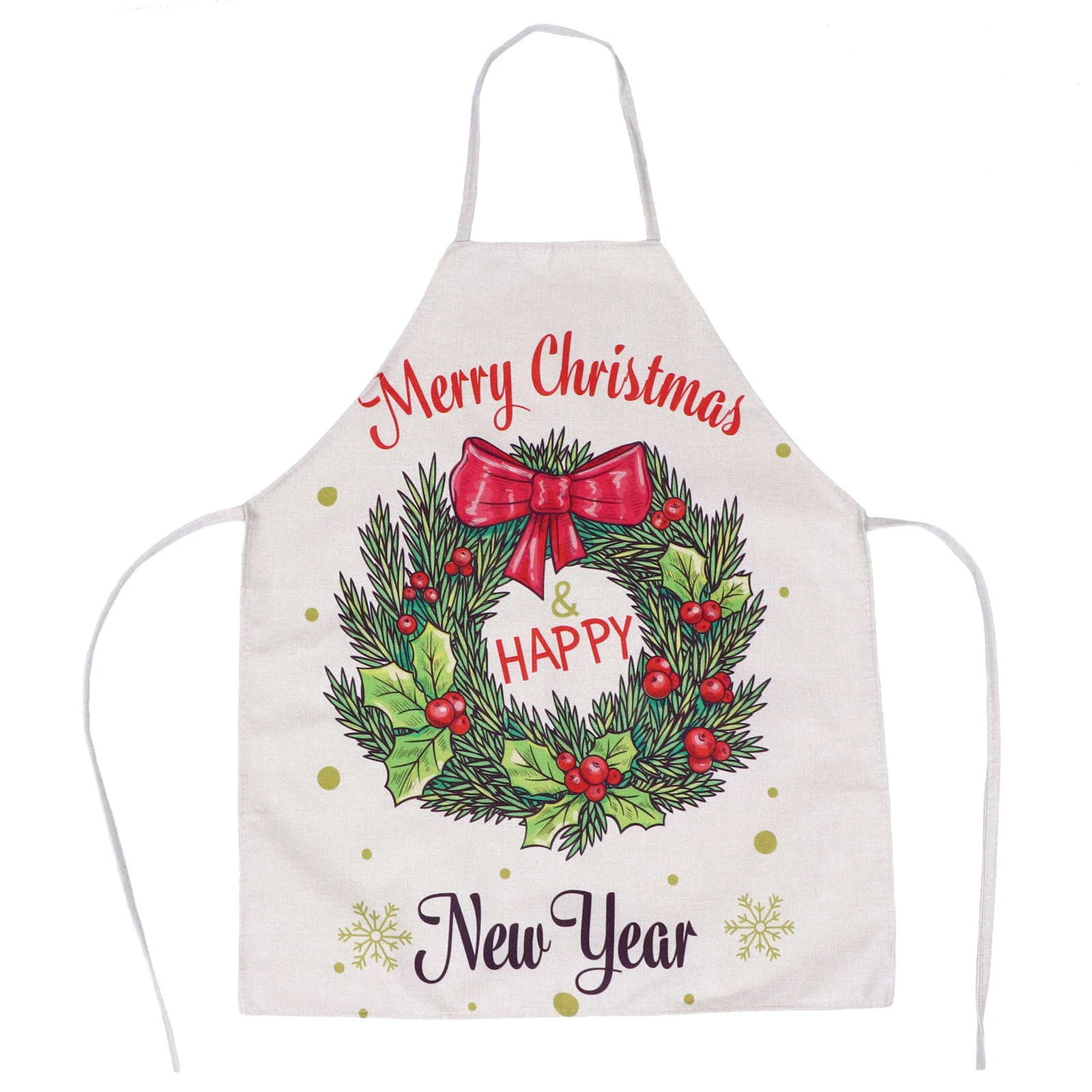 

1Pc Christmas Elements Apron Home Apron Creative Kitchen Apron Decorative Apron