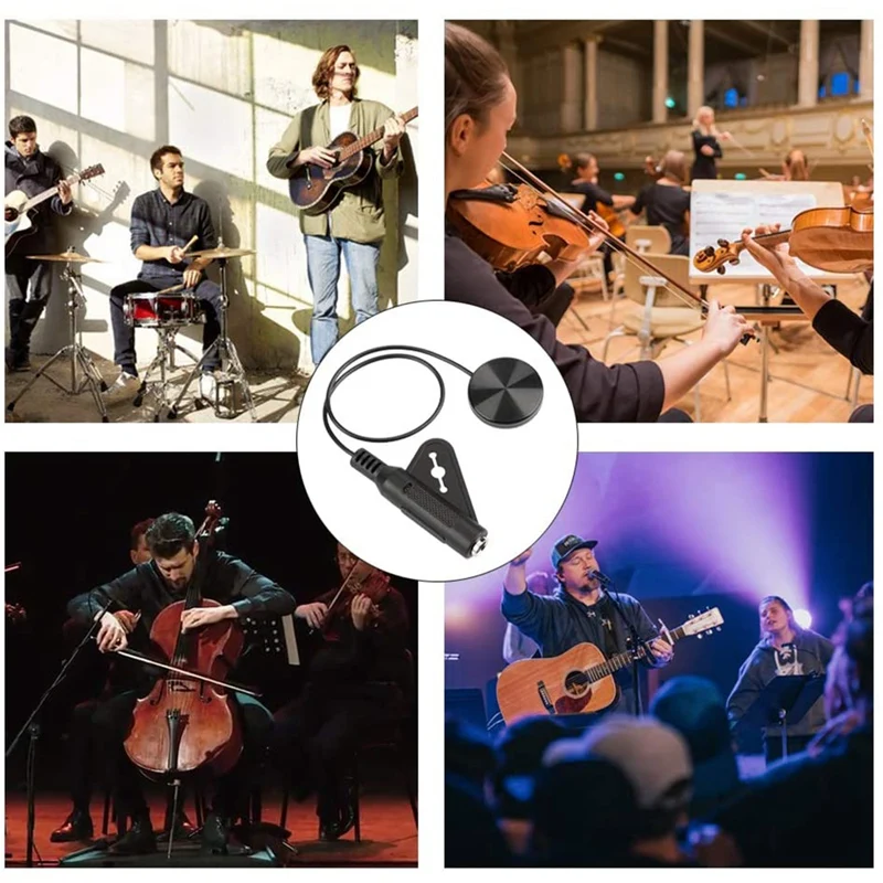 Звукосниматель акустической гитары пьезоконтактный Пикап для укулеле скрипки