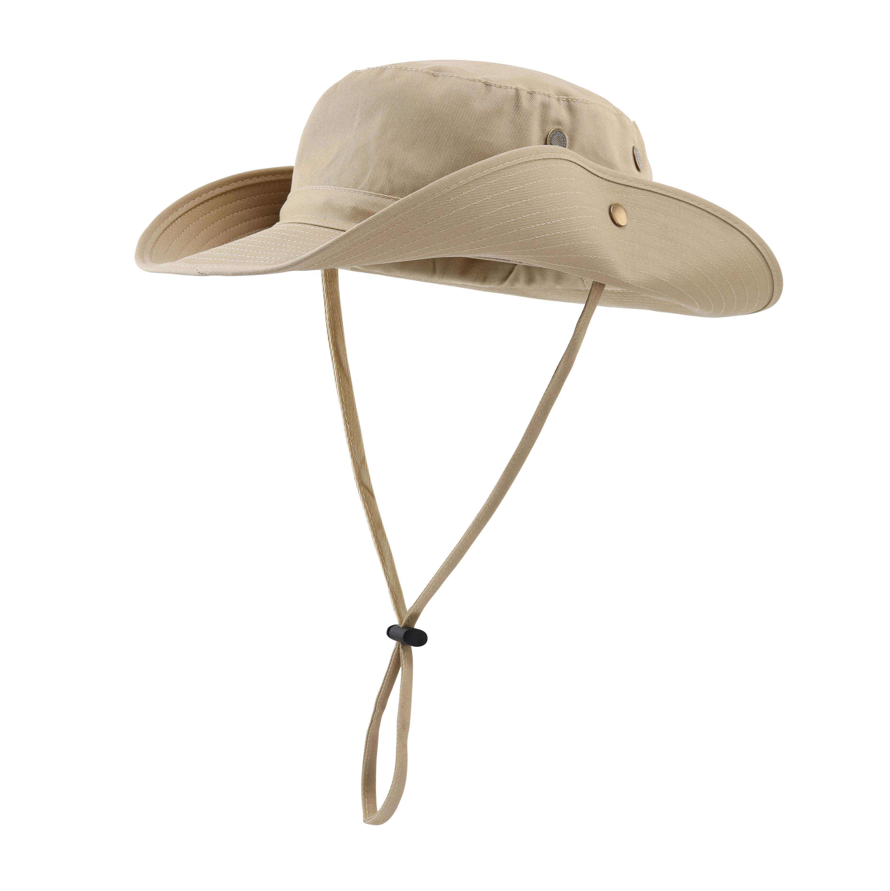 Conectyle-Sombrero de sol Boonie para hombre y mujer, gorra de Safari de algodón, transpirable, ajustable, con correa, protección UV, para exteriores