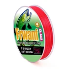 Плетеная рыболовная леска Frwanf, 100 м, 300 м, 4 пряди, красного цвета, не выцветает, 2, 4, 6, 8, 0,06 lb, 0,55-мм, для ловли карпа