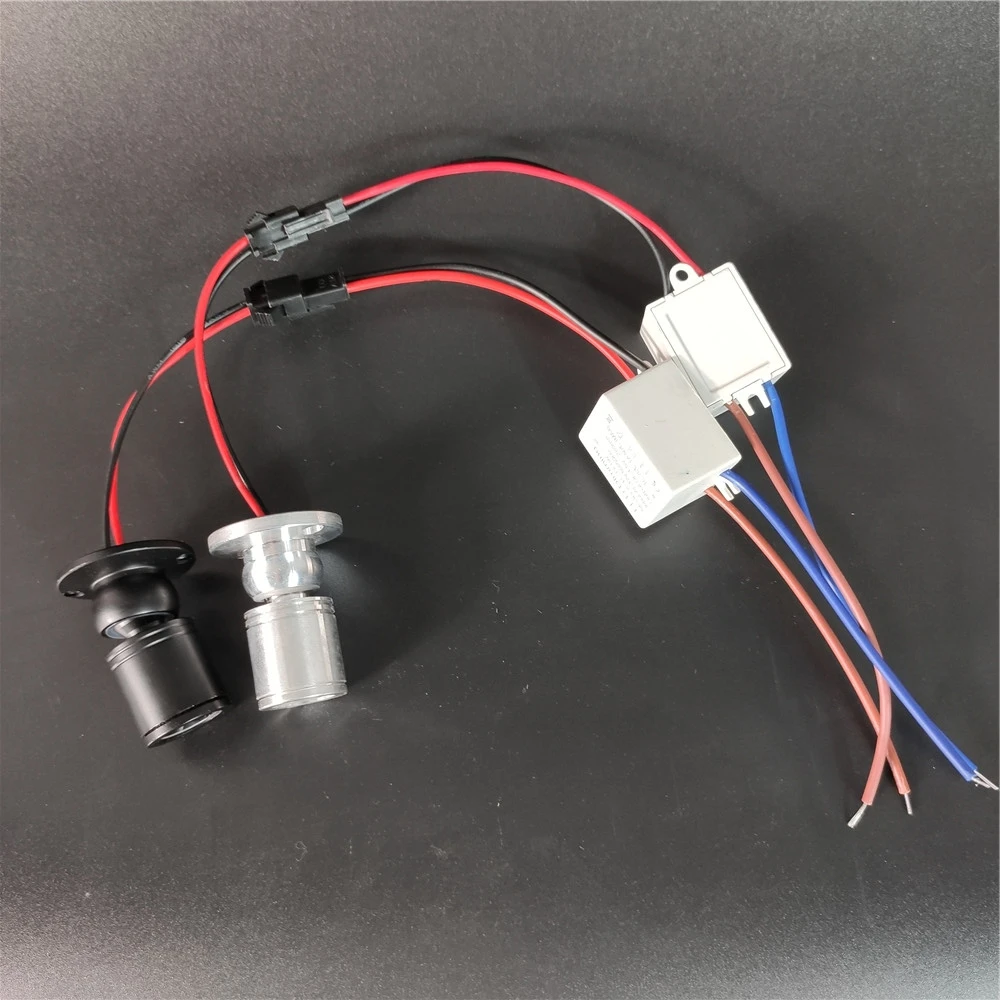 AC DC 12V Dimmable 1w светодиодный мини-прожектор украшение для помещений черный