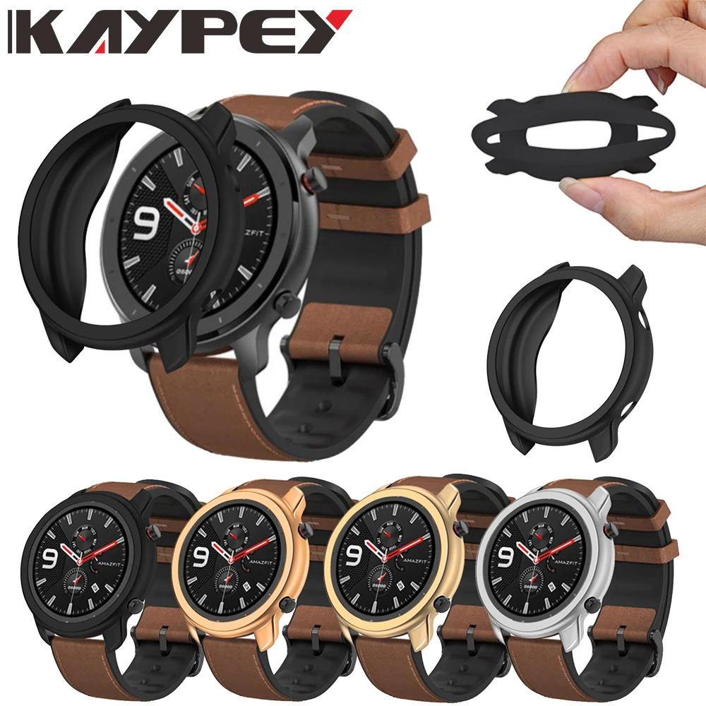 Защитный чехол с покрытием для Xiaomi Amazfit GTR 47 мм мягкий силиконовый часов gtr