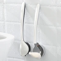 automatic open cover toilet brush holder set wall mounted home bathroom wc cleaning tools brushes new house gifts
