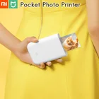 Оригинальный Карманный фотопринтер Xiaomi Mi Home 3 дюйма Zink без чернил, наклейка на бумагу, Bluetooth, Несколько соединений, 15 секунд AR  Voice Photo