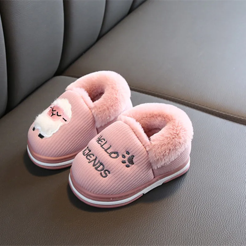 Детские тапочки для мальчиков домашняя обувь детские хлопковые Зимние/Осенние